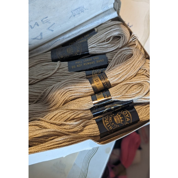 ROYAL MOULINE Mercerized Cotton Coats & Clark & Some DMC Embroidery Floss Lot - Picture 6 of 16